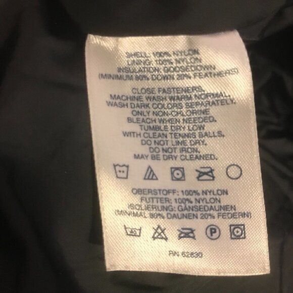 Lands End Goose Down Packable Black Puffer Coat Jacket Size M (10/12) - Picture 5 of 5